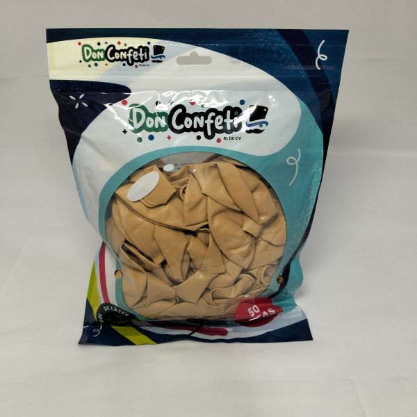 GLOBO 12" SKIN COLOR  DON CONFETTI C/50
