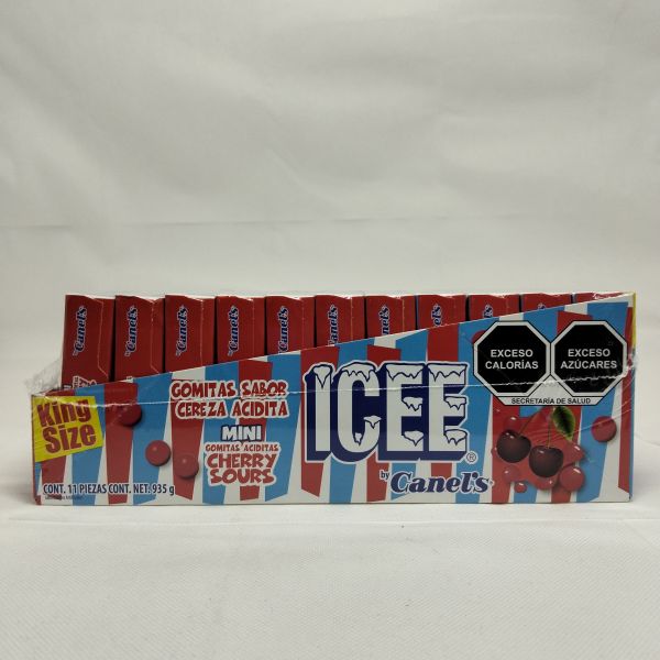 MINI CHERRY ICEE DISPLAY KING SIZE 85 GRS C/11 CANELS