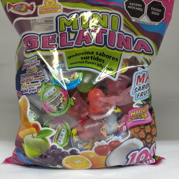 MINI GELATINA BOLSA C/100 DELICIAS