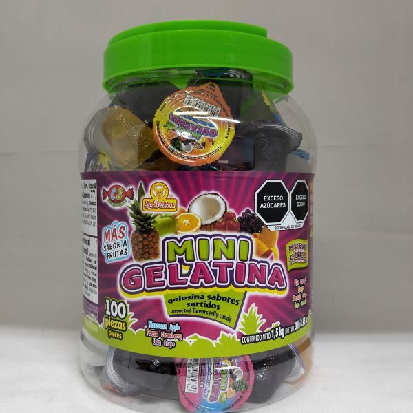 MINI GELATINA VITROLERO C/100 DELICIAS