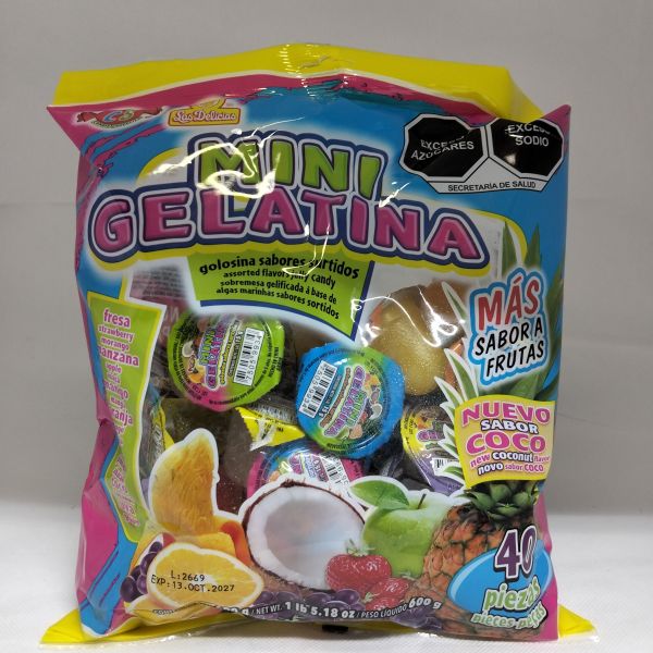 MINI GELATINA BOLSA C/40 DELICIAS