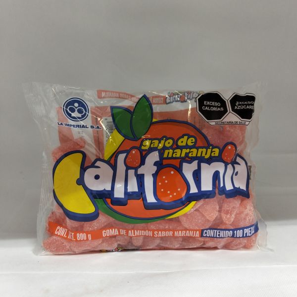 GOMITA CALIFORNIA NARANJA 800 GRS C/100 PZS LA IMPERIAL