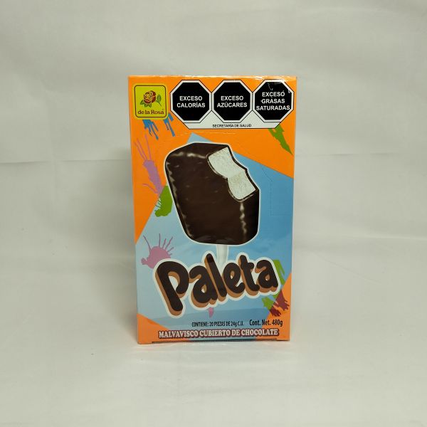 PALETON MALVAVISCO CHOCOLATE C/20 DE LA ROSA