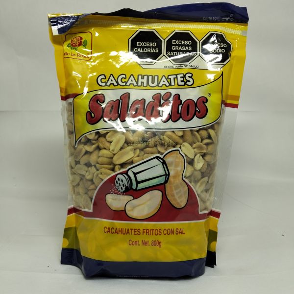 CACAHUATE 800 SALADITOS  C/800 GRS DE LA ROSA