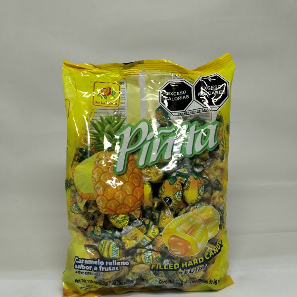 CARAMELITO PIÑA BOLSA C/100 DE LA ROSA