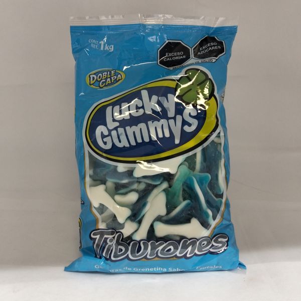 GOMA LUCKY TIBURONES C/1 KG