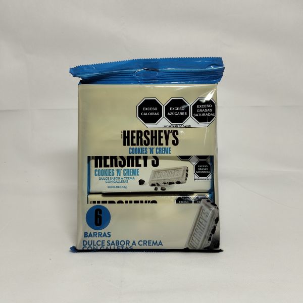COOKIES AND CREAM NACIONAL C/6 HERSHEYS