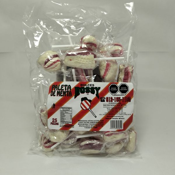 PALETA ROSSY MENTA  C/ 25. ROSSY