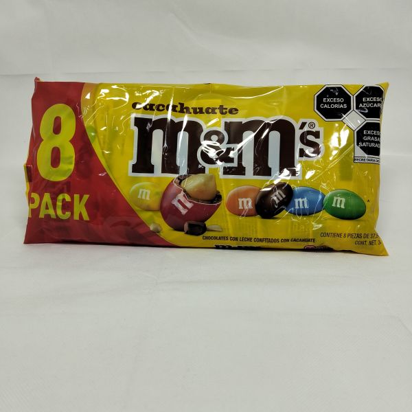 M&MS AMARILLO CLUB CACAHUATE  C/8 MARS