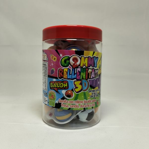 GUMMY RELLENITAX BALON 3D C/30 HUBIN