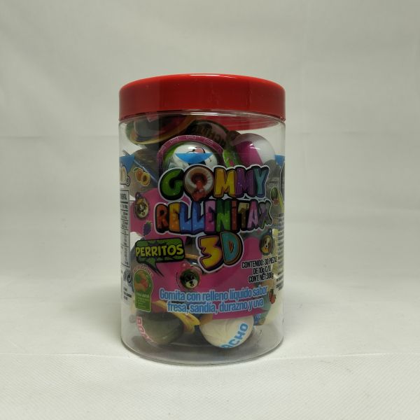 GUMMY RELLENITAX PERRITOS 3D C/30 HUBIN