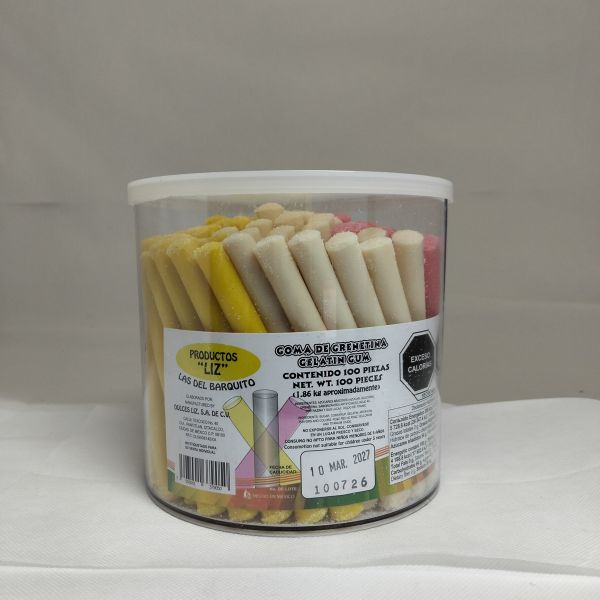 GOMA EXTRA VELA LECHE  C/100 ABASTOS