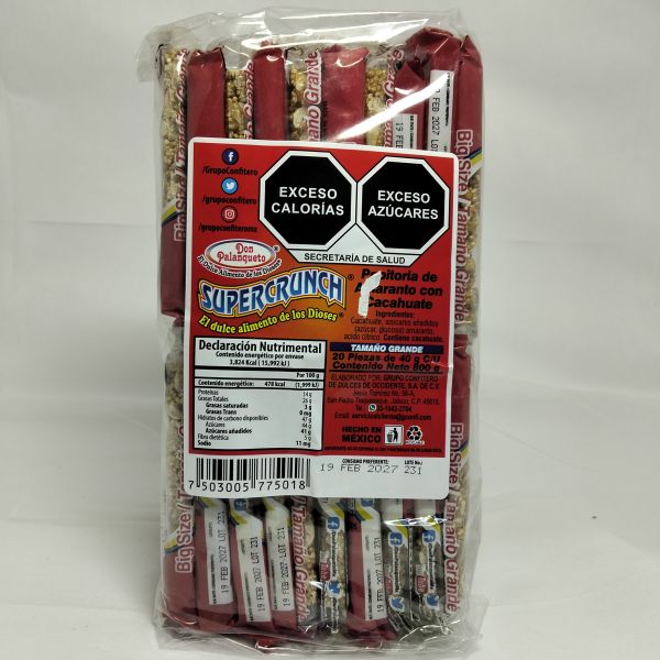 PALANQUETA SUPERCRUNCH  GRANDE C/10 DON PALANQUETO