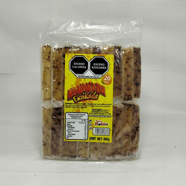 BARRITA DE KOKADA ENVINADA 800 GRS C/20 KOKITO