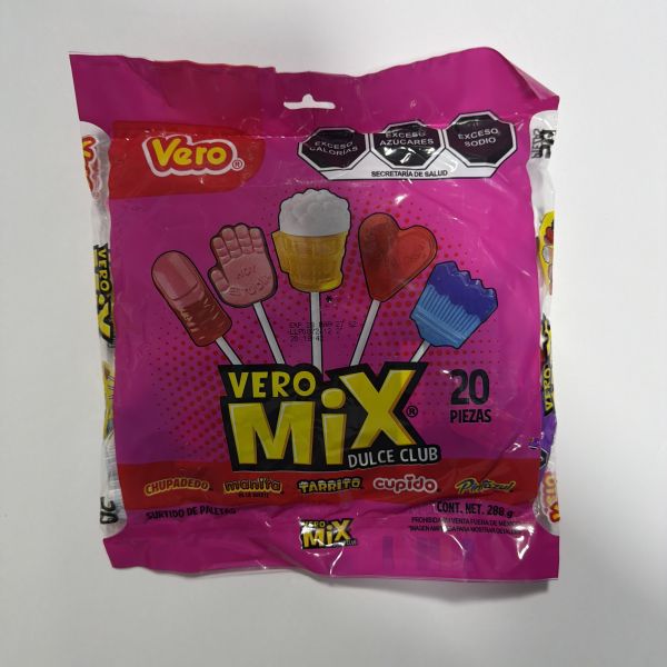 PALETAS MIX DULCE C/20 VERO
