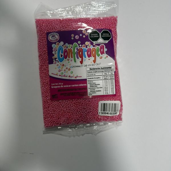 CONFIGRAGEA NACARADA ROSA C/250 GRS CONFITADOS