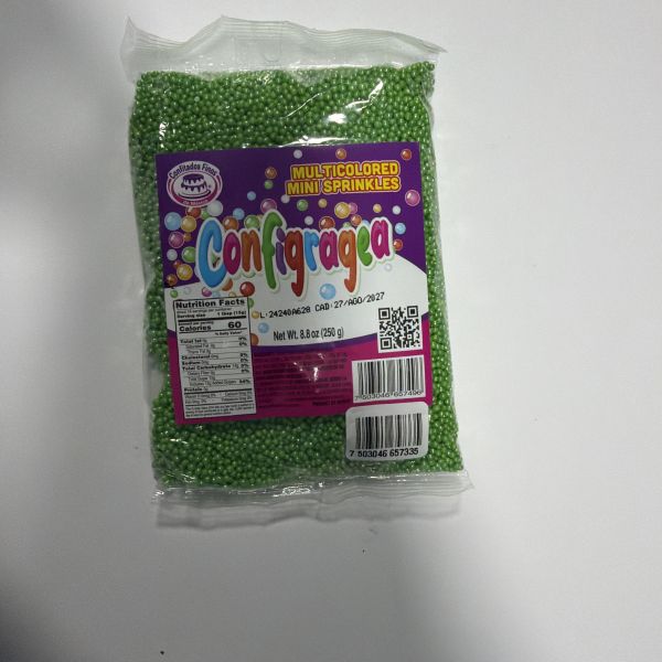 CONFIGRAGEA NACARADA VERDE C/250 GRS CONFITADOS