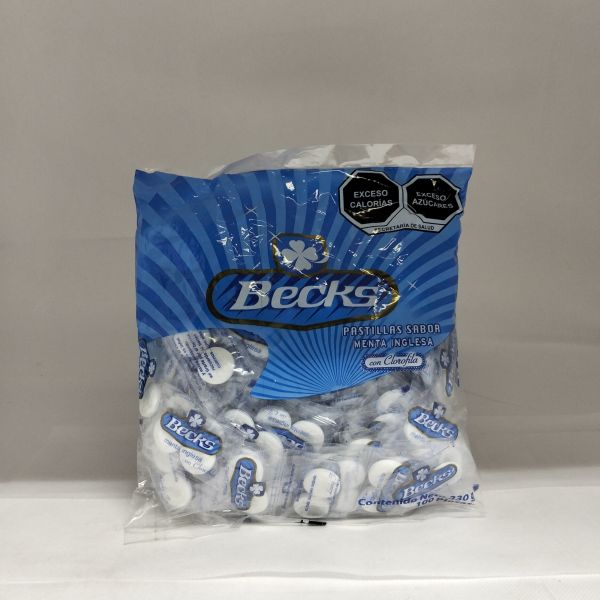PASTILLA BECKS MENTA C/100 ABASTOS