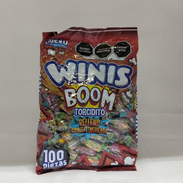 WINIS BOOM RELLENO ENCHILADO C/100 PZS
