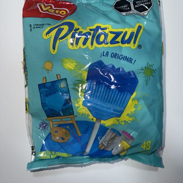 BROCHITA PINTA AZUL BOLSA C/48 VERO