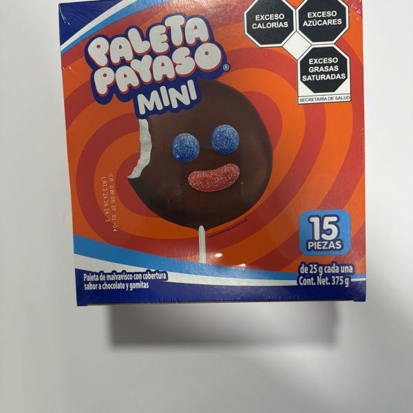 MINI PALETA PAYASO C/15 RICOLINO