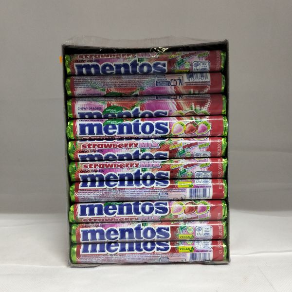 MENTOS STRAWBERRY MIX C/20